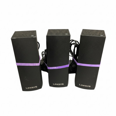 Linksys Mesh Router Set WHW03 V2 Black Wireless Network Ethernet Ports Extender