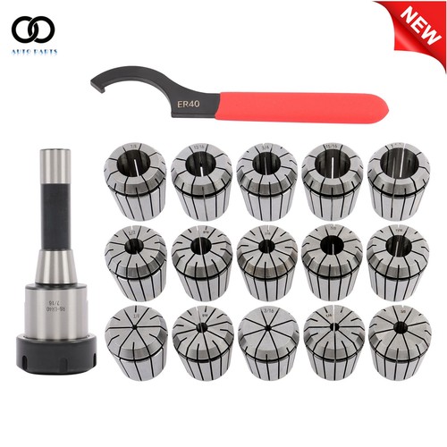 ER40 Collet Chuck R8 Shank W 15PC 1/8