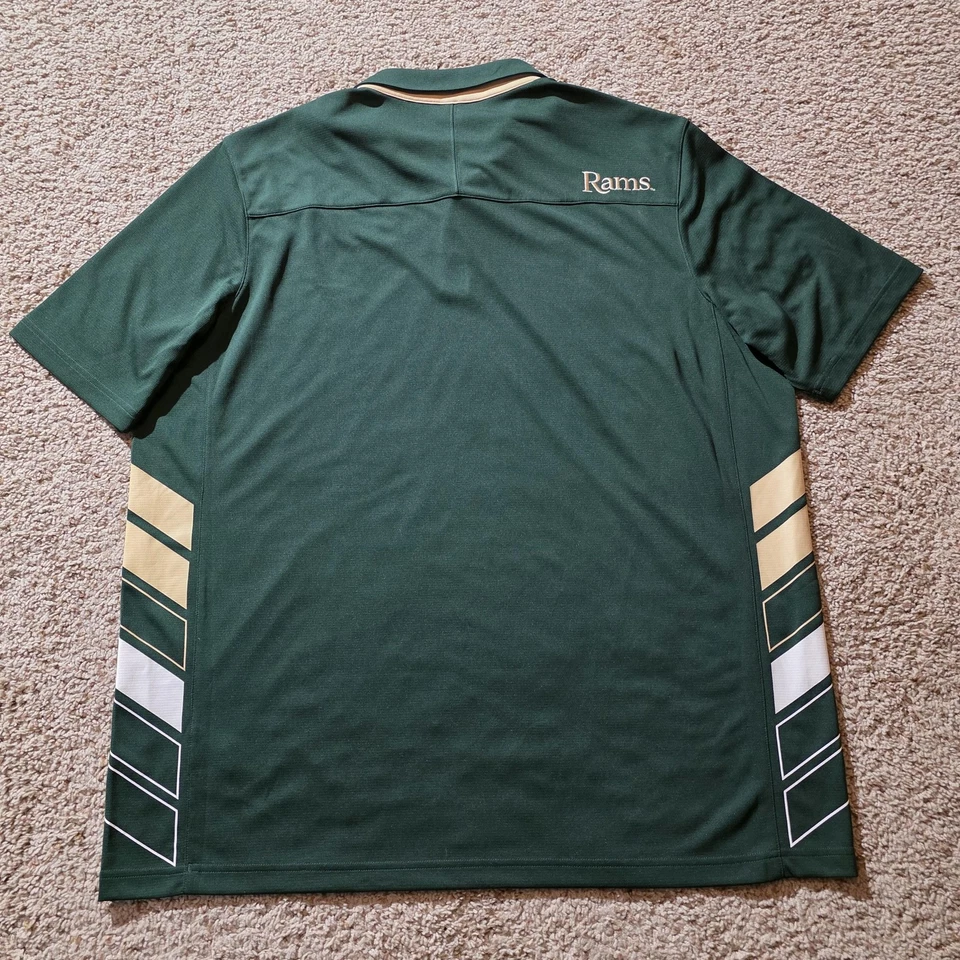 Colorado State Rams Shirt Mens 3XL NCAA Football Under Armour HeatGear Polo - Image 4 of 4