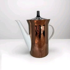 MCM Rosenthal Berlin Hilton 4009 Coffee Pot, Bjorn Wiinblad, Copper Luster, EUC