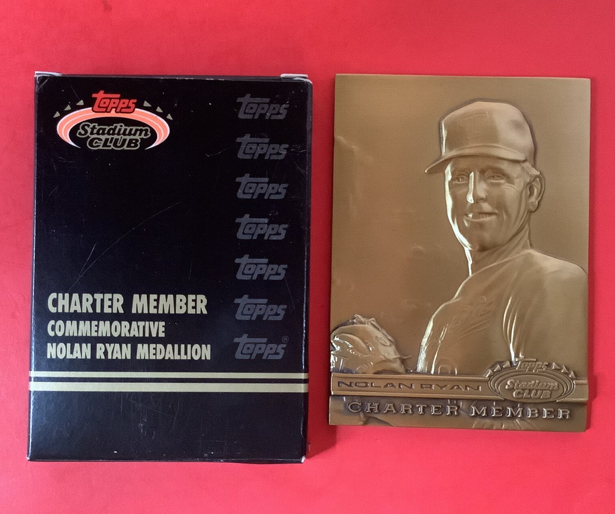 Topps stadium club charter member commemorative Nolan Ryan
