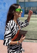 Zara animal print dress, bloggers favorite, sold put, size S