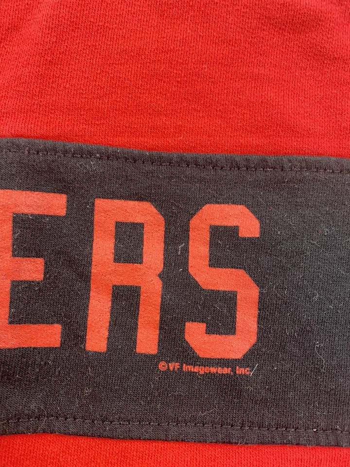 Portland Trail Blazers Sweatshirt Youth XL Red 1/4 Zip Pullover Majestic - Image 4 of 4