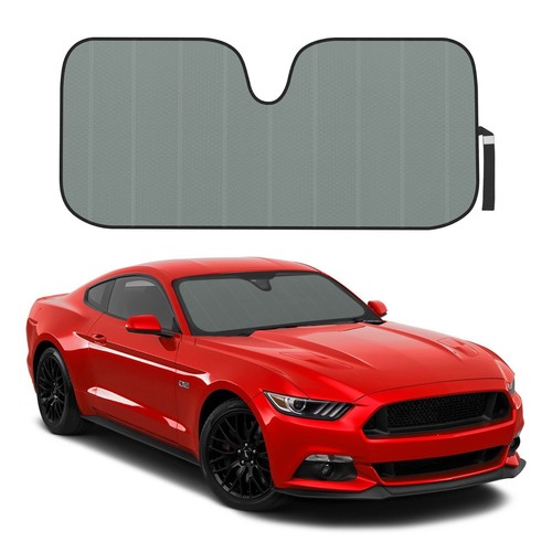 Cubierta protectora gris parabrisas delantero reversible jumbo para automóvil - Imagen 2 de 9