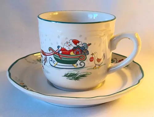 International Country Christmas Cup & Saucer Sets - TWO SETS