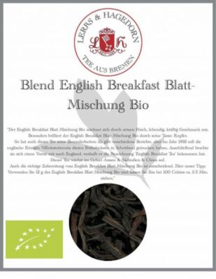 Blend English Breakfast Blatt-Mischung Bio 2 KG