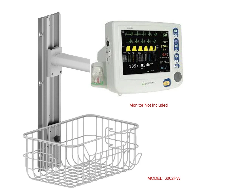 EASTSHORE WALL MOUNT FOR CSI Criticare Ngeniuty 8100E MONITOR , 4 CONFIGURATIONS TO CHOOSE