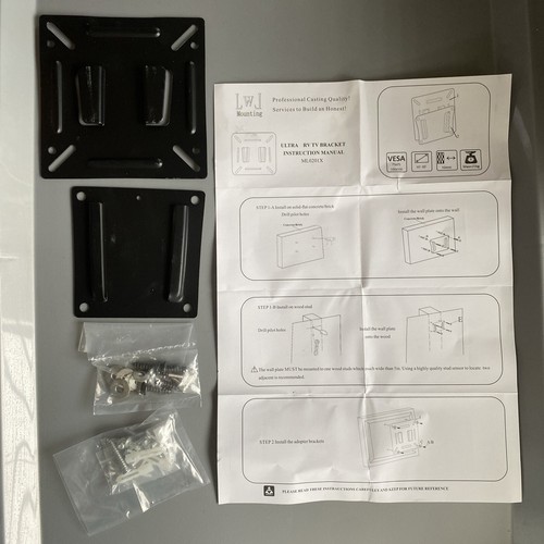 Support TV Ultra Slim ML0201X Montage fibre optique avec quincaillerie - Photo 3/3