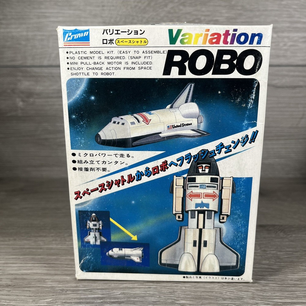 Variation Robo #1 (Shuttle Robo / Spay-C) Model Kit by Crown No Pull Back Motor
