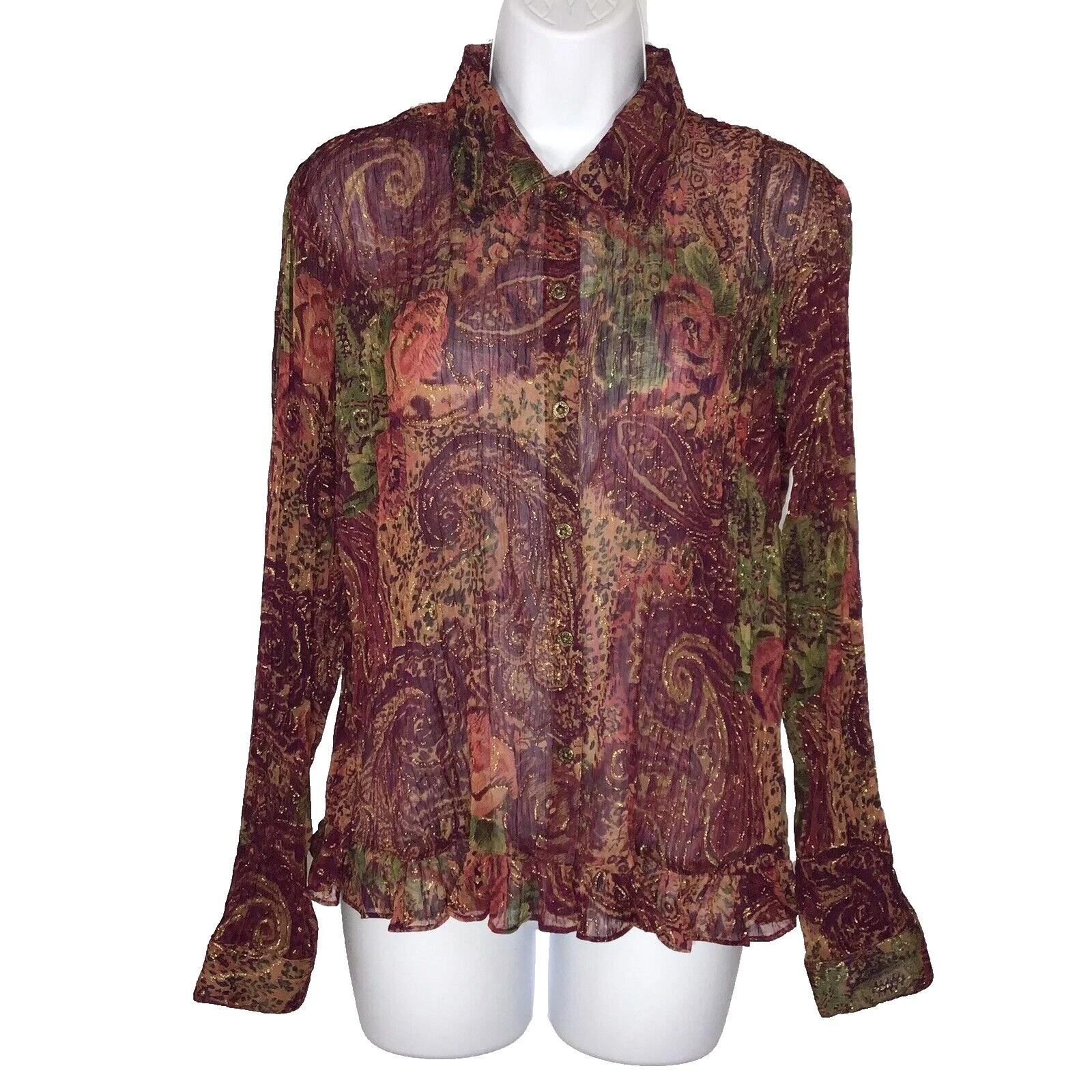 Camisetas Paisley Coldwater Creek Poliéster para Mujeres