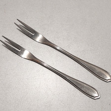 Marke Tischfein Crominox Besteck Modell Bianca 2 x Fleischgabel Länge 19,0 cm