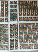 je 100 Sätze +Blöcke Komoren 1989 Pfadfinder, Schmetterlinge, Vögel, gestempelt