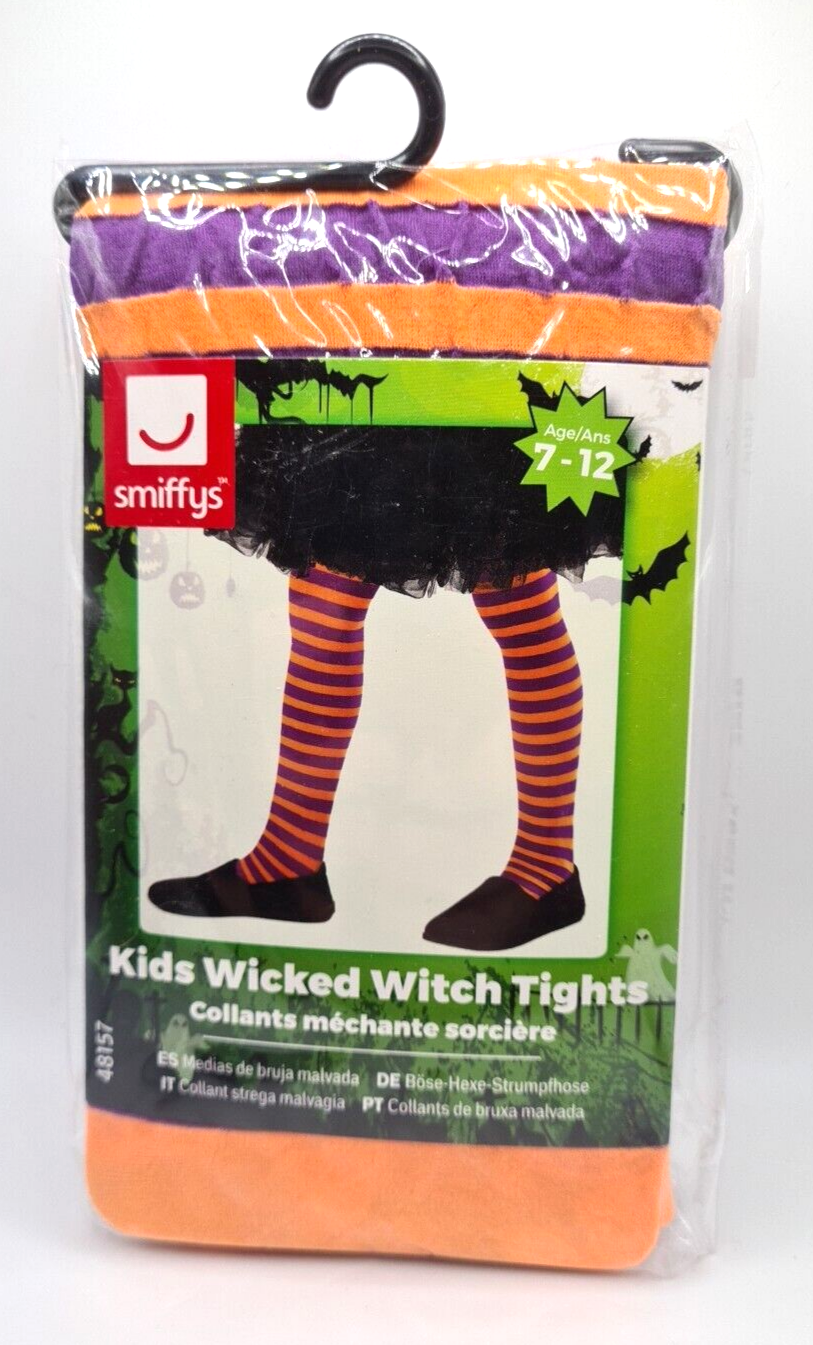 Childrens Wicked Witch Ugly Sister Tights Age 7-12