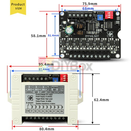 DC9-24V 60W Voice Broadcast Device Sound Board on OnBuy