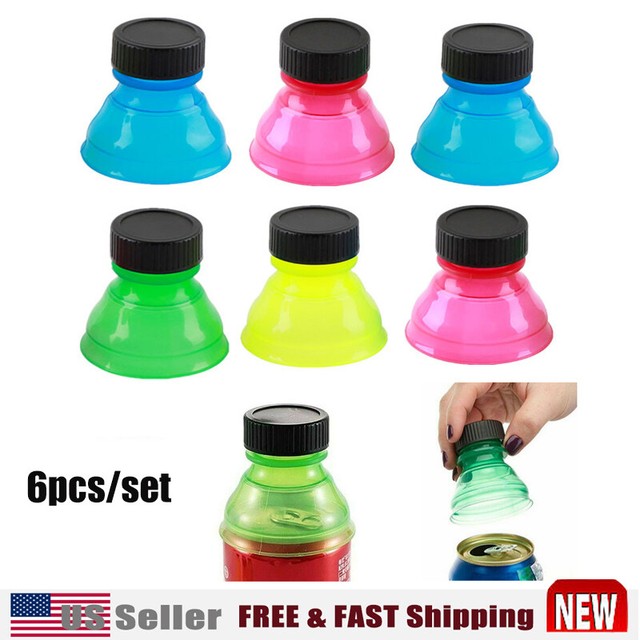 6pcs Reusable Tops Snap Pop Soda Beer Plastic Practical Bottle Caps Fluid Easier For Sale Online Ebay