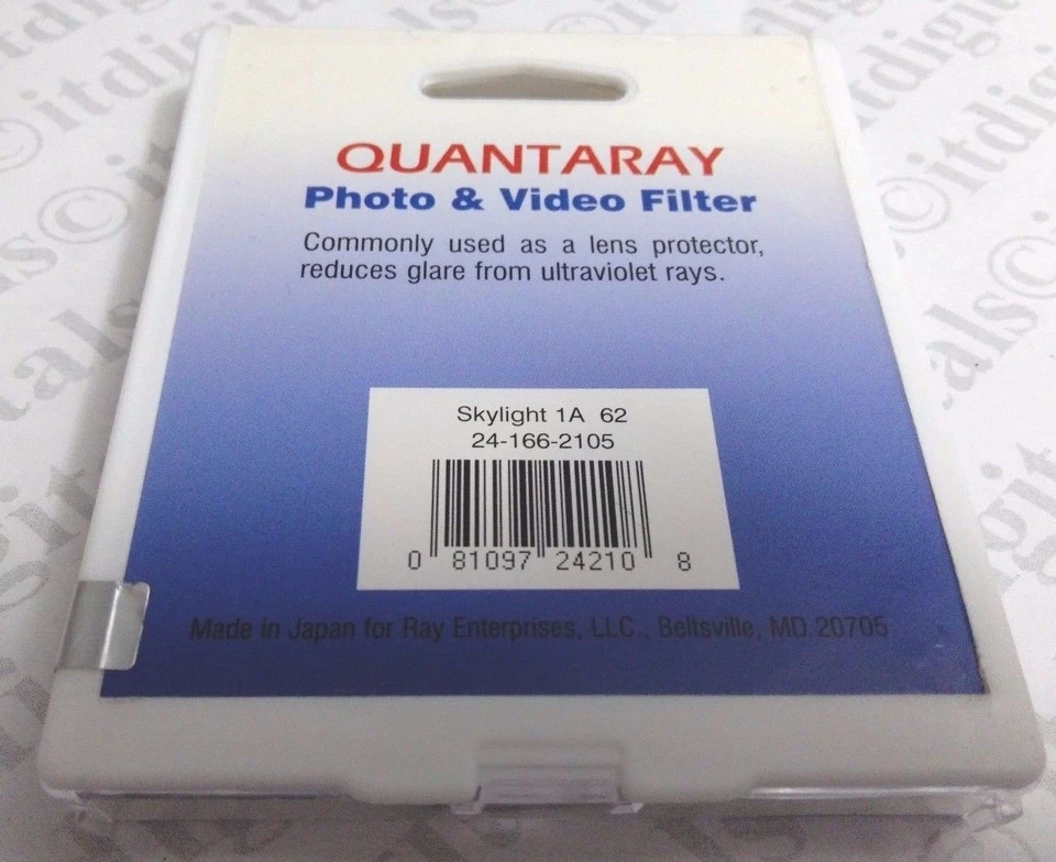 62mm Skyligth 1A Glass Lens Filter 62 mm Japan Quantaray SL-1A Sky 1A 241662105 - Image 2 of 3
