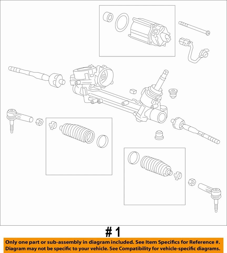 Used Rack and Pinion Assembly fits: 2014 Chevrolet Malibu Power Rack and Pinion Foto 4 de 4