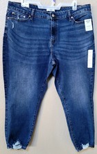 Women Boyfriend Jeans, Plus Size Women's Jeans, Size: 22