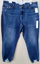 Women Boyfriend Jeans, Plus Size Women's Jeans, Size: 22