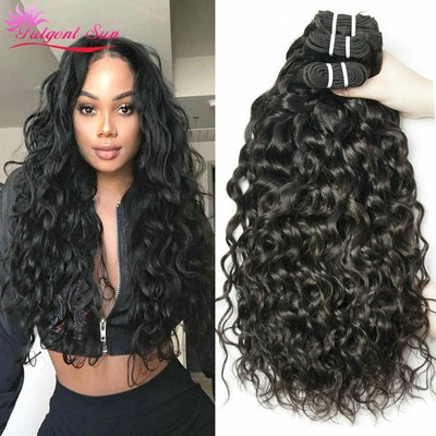 Water Wave Human Hair Weaves 1 3bundles Wet And Wavy Brazilian