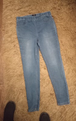Sz 12 Blue Skinny Jeggings From Matalan Leg Length 28 Inches UK