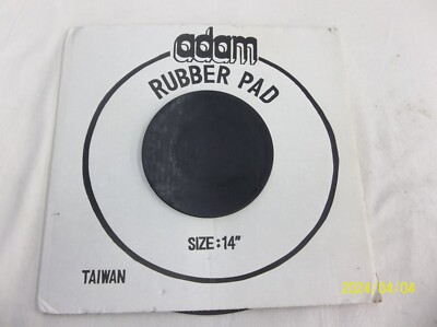 NEW - ADAM PERCUSSION PRACTICE PAD ROUND RUBBER 14'' INCH