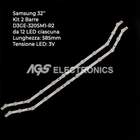 SAMSUNG D3GE-320SM1-R2 BN96-28763A UE32H5303AK 2 STRIP LED TV KIT