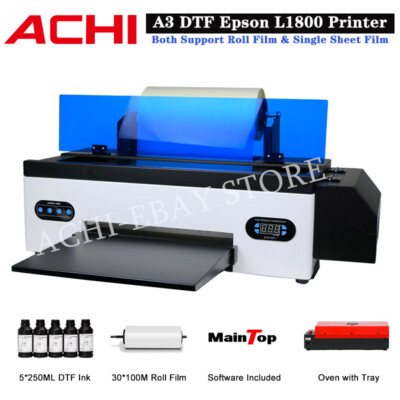 A3+ DTF Flatbed Printer Direct to Film Printer T-shirt Heat Transfer EPSON L1800