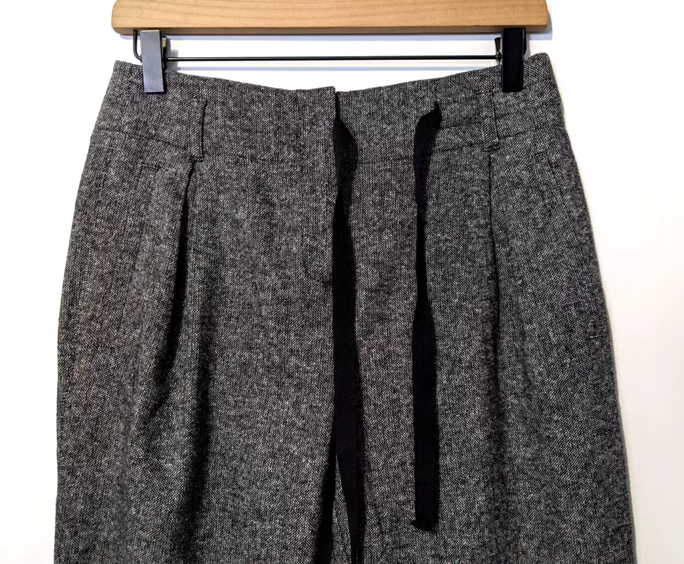 Pantalones de chándal para mujer MAX & Co talla 02 gris/negro mezcla de lana cordón usados en excelente estado Foto 2 de 4