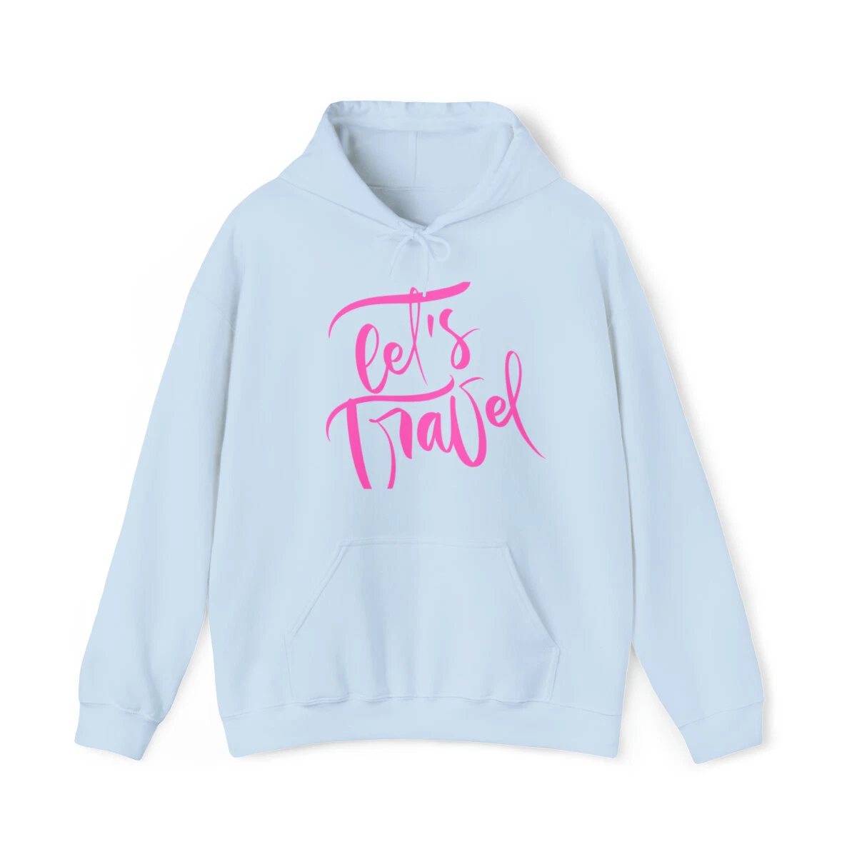 Pink Lets Travel Globetrotting Hooded Sweatshirt