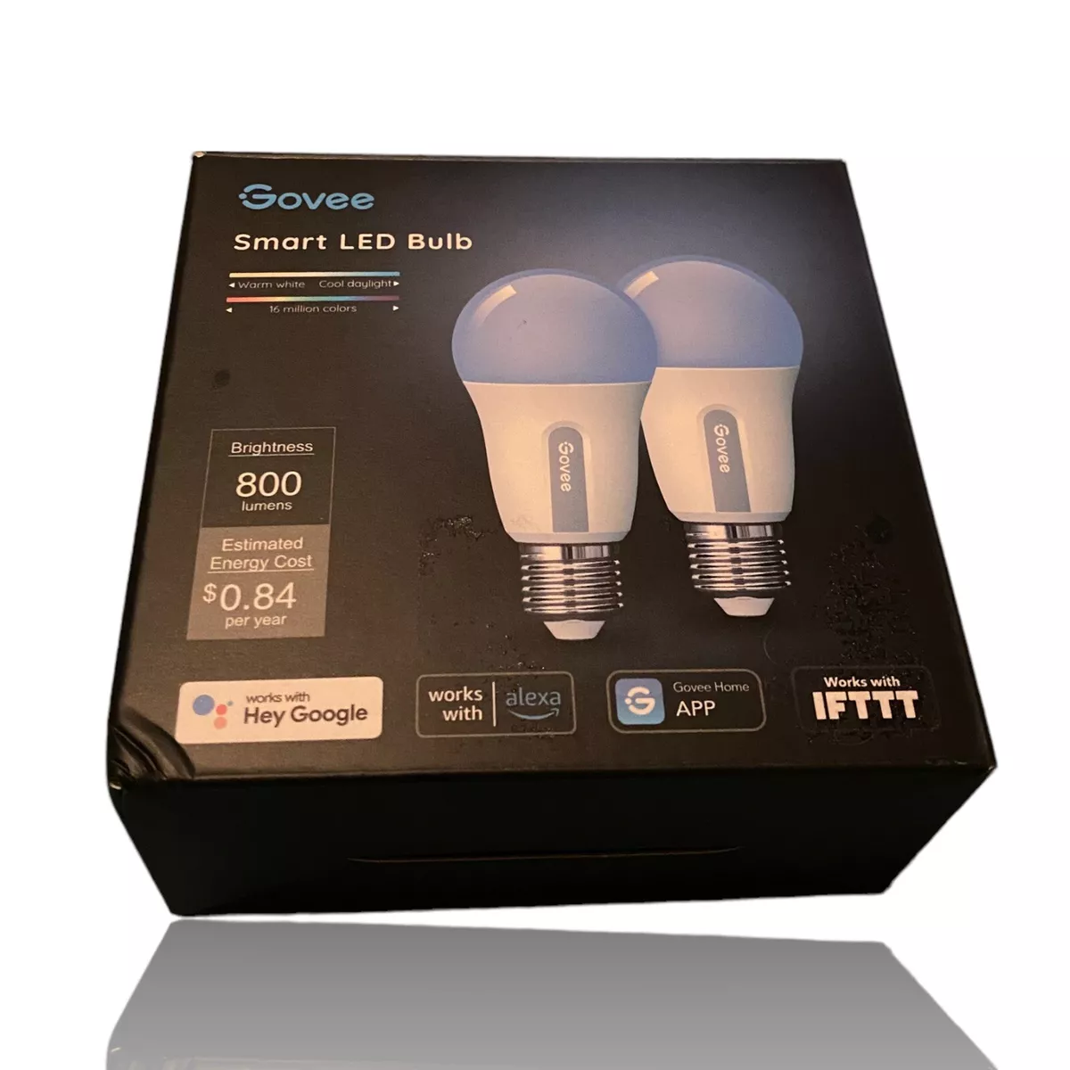 Govee LED Light Bulbs Dimmable, Music Sync RGB Color Changing