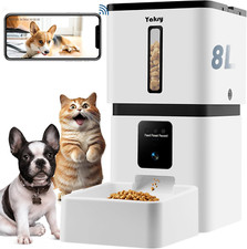 Smart Automatic Dog Feeder with Camera - 33 Cups, App Control, HD Video