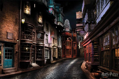 MOVIE POSTERS USA Harry Potter - Movie Poster / Print (Diagon Alley) (Size: 36" X 24")