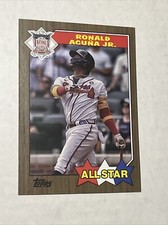 Ronald Acuna Jr. 2022 Topps '87 Topps All-Star Box Topper GOLD /50 🔥🔥🔥