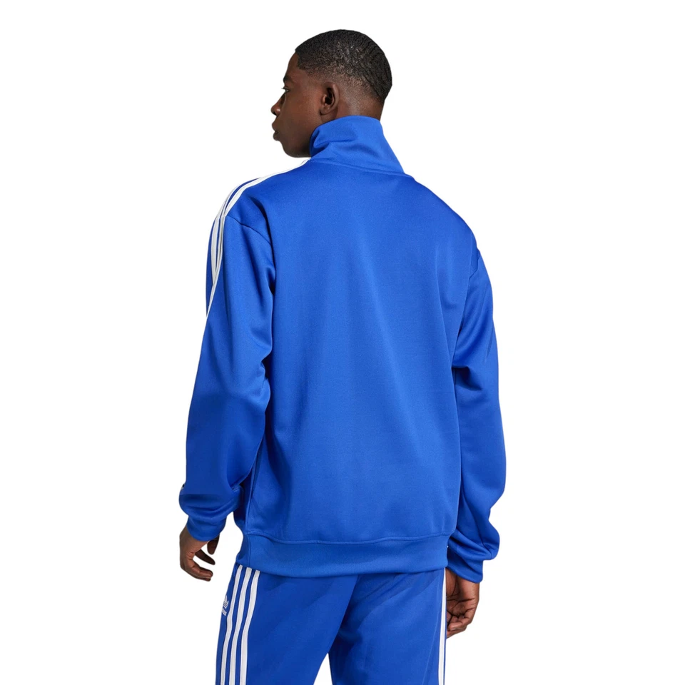Chaqueta Top Para Hombre Adidas Originales Azul Lúcido Adicolor Cuello Embudo Nueva Foto 4 de 4
