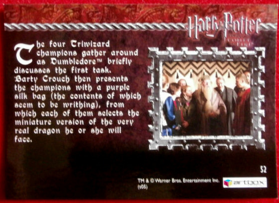 HARRY POTTER AND THE GOBLET OF FIRE Card #052 GOOD