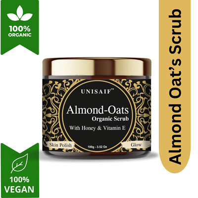 Almond Oats Body Scrub Exfoliating Facial Scrub Cleanser Radiant Skin 