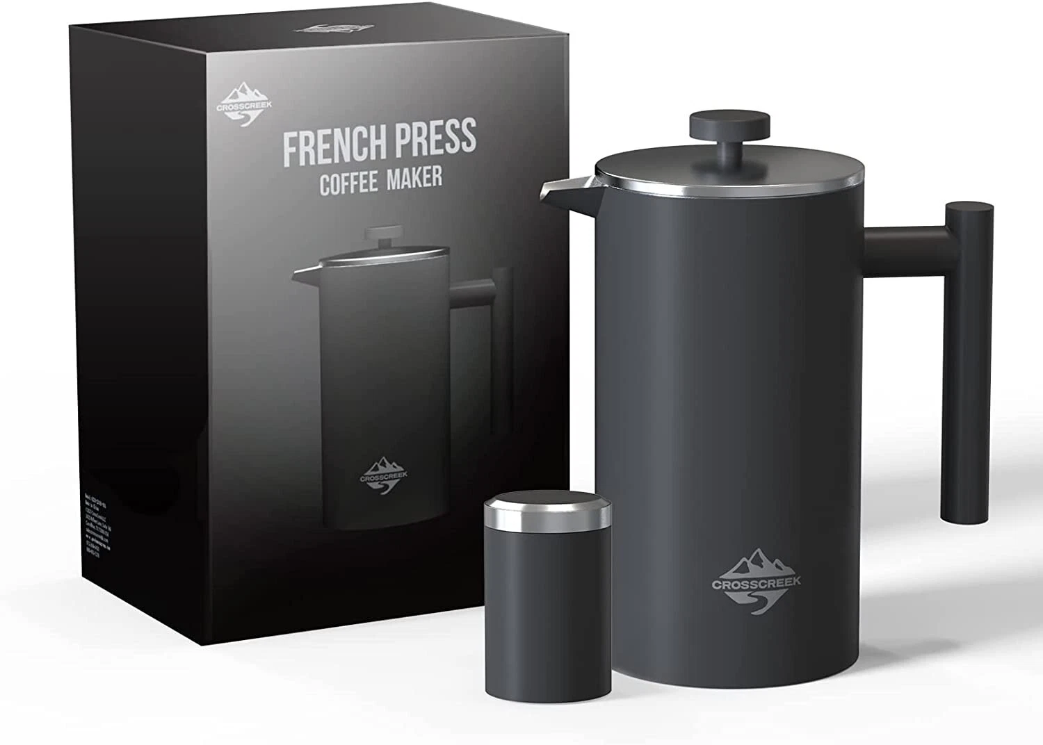 CrossCreek French Press Coffee Maker, 304 Stainless Steel Coffee Press 34oz
Opens in a new window or