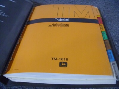 John Deere JD480 480 Forklift Lift Truck Service Repair Technical Manual TM1016