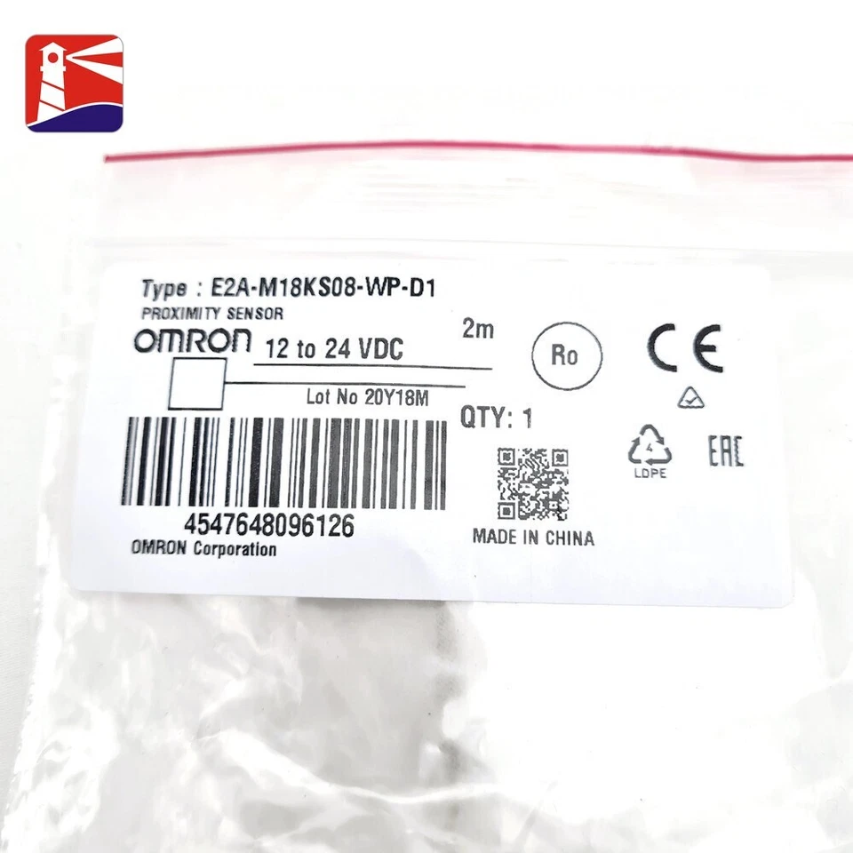 Omron Proximity Sensor Type E2A-M18KS08-WP-D1. Volts 12-24Vdc. - Image 2 of 4