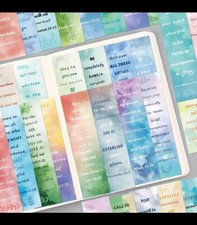 30 PC Christian Bookmarks Inspirational Religious Scripture 1.5" x 6" New 1