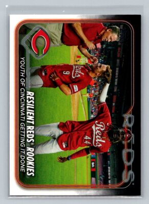 2024 Topps #133 Resilient Reds Rookies: Youth of Cincinnati Getting It Down
