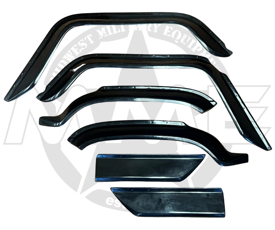 6 Piece Set) Fender Flare Kit For Hummer H1 & Humvee M998 M1151