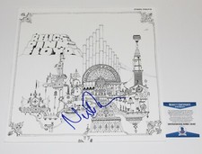 NICK MASON SIGNED PINK FLOYD 'RELICS' VINYL ALBUM RECORD BECKETT COA PROOF BAS