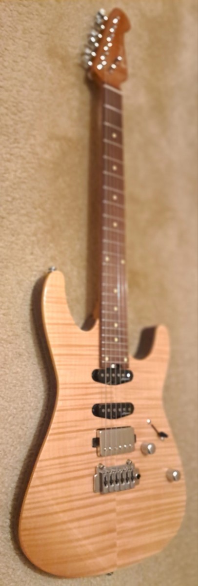 Harley Benton Fusion III Guitar, Natural, HSS, Coil Split