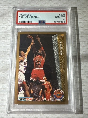 1992-93 Fleer League Leader Michael Jordan #238 PSA 10