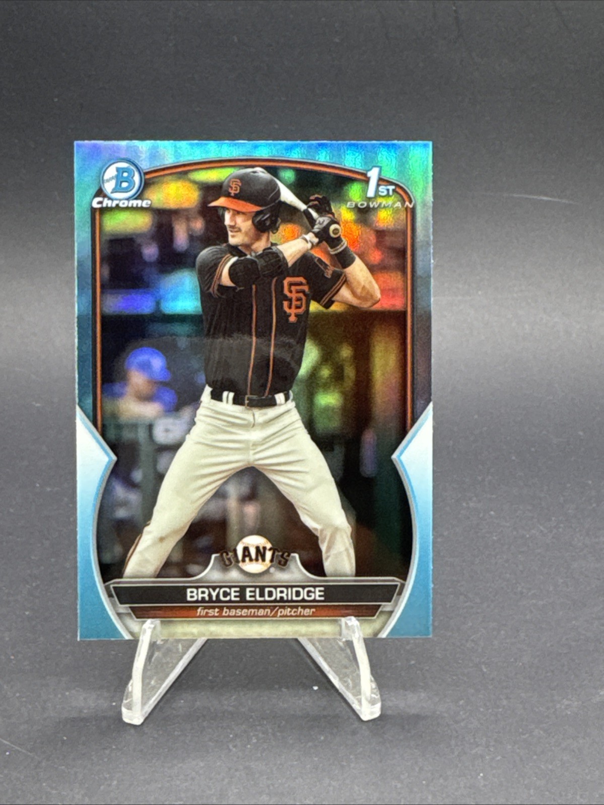 2023 Bowman Draft - Chrome Bryce Eldridge #BDC-107 Sky Blue Refractor (RC) SP