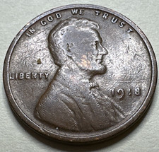 1918 Lincoln Cent Wheat Penny 2568X