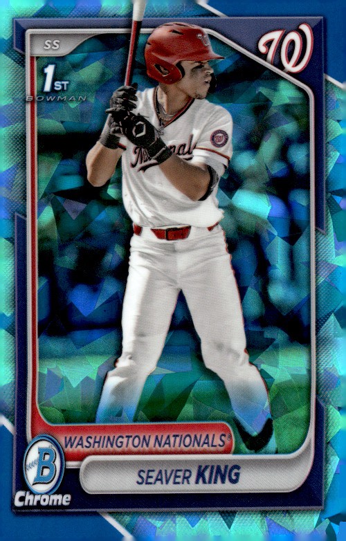 2024 Bowman Draft Sapphire Seaver King 1st Base Washington Nationals