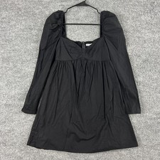 Reformation Dress 2 Kenzi Mini Black Romantic Chic Coquette Dark Cottagecore